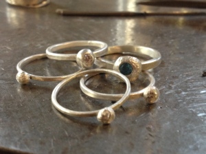 stackable pebble rings